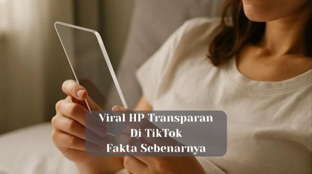 Viral HP Transparan di TikTok, Ini Fakta Sebenarnya!
